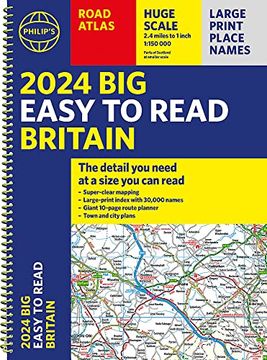 portada 2024 Philip's big Easy to Read Britain Road Atlas (in English)