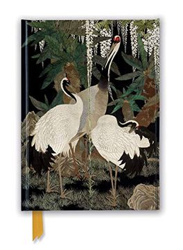 portada Ashmolean: Cranes, Cycads and Wisteria by Nishimura So-Zaemon xii (Foiled Journal) (Flame Tree Nots) (en Inglés)
