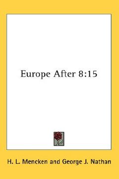 portada europe after 8: 15 (in English)