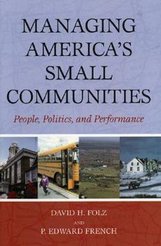 portada managing america's small communities: people, politics, and performance (in English)