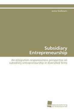 portada Subsidiary Entrepreneurship