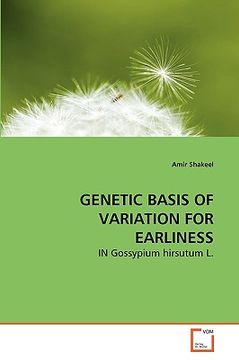 portada genetic basis of variation for earliness (en Inglés)