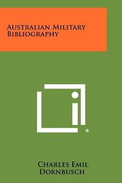 portada australian military bibliography