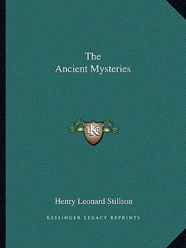 portada the ancient mysteries (en Inglés)