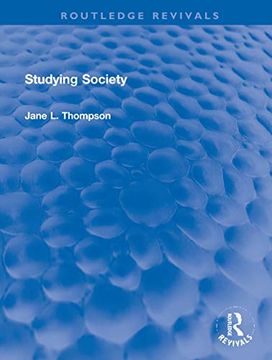 portada Studying Society (Routledge Revivals) (en Inglés)