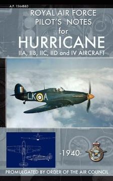 portada royal air force pilot's notes for hurricane (en Inglés)