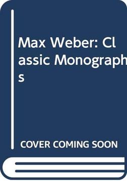 portada Max Weber: Classic Monographs (en Inglés)