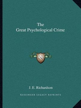 portada the great psychological crime (en Inglés)