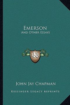 portada emerson: and other essays (en Inglés)