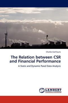 portada the relation between csr and financial performance (en Inglés)
