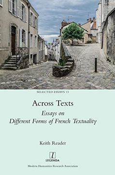 portada Across Texts: Essays on Different Forms of French Textuality (Selected Essays) (en Inglés)