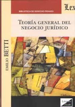 portada Teoría general del negocio jurídico (in Spanish)