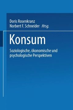 portada Konsum: Soziologische, Ökonomische und Psychologische Perspektiven (en Alemán)