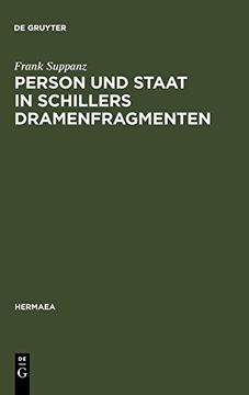 portada Person und Staat in Schillers Dramenfragmenten 