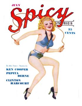 portada Spicy Stories, July 1937 (en Inglés)