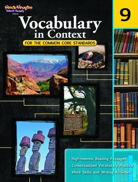 portada vocabulary in context for the common core standards, grade 9 (en Inglés)