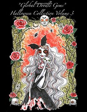 portada Halloween Collection 3: Halloween Adult Coloring Book: Volume 3 (Global Doodle Gems Halloween Collection)