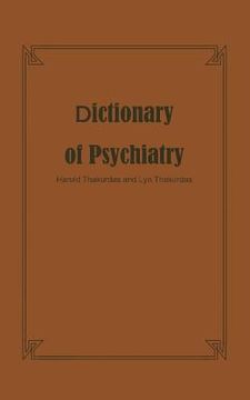 portada a dictionary of psychiatry (en Inglés)