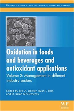 portada Oxidation in Foods and Beverages and Antioxidant Applications: Management in Different Industry Sectors (Woodhead Publishing Series in Food Science, Technology and Nutrition) (en Inglés)