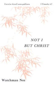 portada not i but christ: (in English)