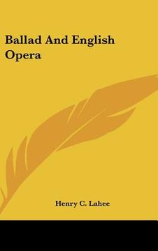 portada ballad and english opera (en Inglés)