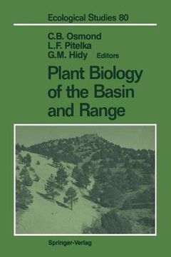 portada plant biology of the basin and range (en Inglés)