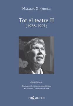 portada Natalia Ginzburg - tot el Teatre ii (1968-1991) (Prometeu) 