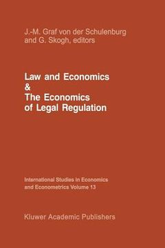 portada Law and Economics and the Economics of Legal Regulation (en Inglés)