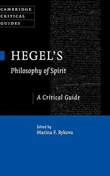 portada Hegel's Philosophy of Spirit: A Critical Guide (Cambridge Critical Guides) (en Inglés)