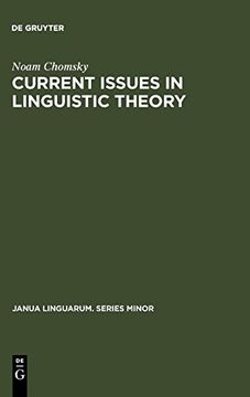 portada Current Issues in Linguistic Theory (Janua Linguarum. Series Minor) (en Inglés)