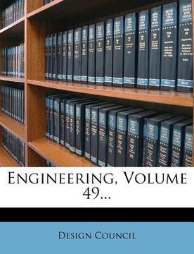 portada engineering, volume 49... (en Inglés)