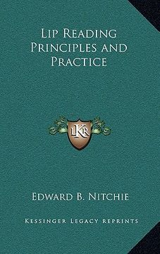 portada lip reading principles and practice (en Inglés)