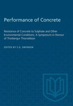 portada Performance of Concrete: Resistance of Concrete to Sulphate and Other Environmental Conditions; A Symposium in Honour of Thorbergur Thorvaldson (in English)