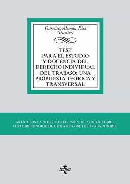 portada Test Para el Estudio y Docencia del Derecho Individual del Trabajo: Una Propuesta Teórica y Transversal: Artículos 1 a 60 del Rdleg. 2 (in Spanish)