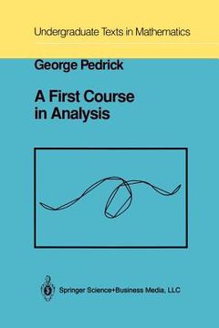 portada a first course in analysis (en Inglés)