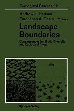 portada landscape boundaries: consequences for biotic diversity and ecological flows (en Inglés)