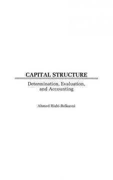 portada Capital Structure: Determination, Evaluation, and Accounting 