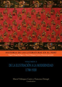 portada Historia de las literaturas en el Perú - Vol. 3. De la ilustración a la modernidad (1780-1920) (in Spanish)