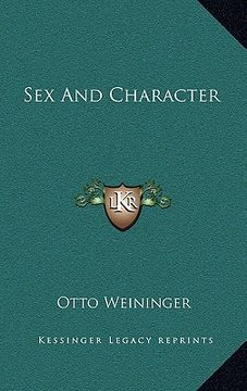 portada sex and character (en Inglés)