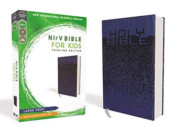 portada Nirv, Bible for Kids, Large Print, Leathersoft, Blue, Comfort Print: Thinline Edition (en Inglés)