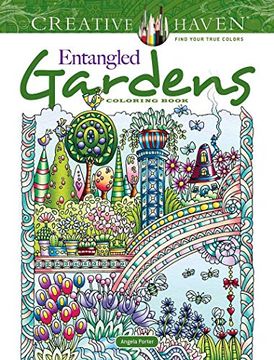 portada Creative Haven Entangled Gardens Coloring Book (in English)