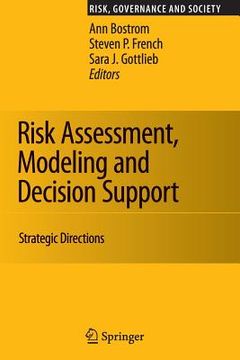 portada risk assessment, modeling and decision support: strategic directions (en Inglés)