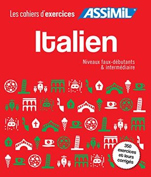 portada Coffret Cahiers D'exercices Italien: Faux-Debutants + Intermediaire (en Francés)