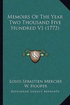 portada memoirs of the year two thousand five hundred v1 (1772) (en Inglés)
