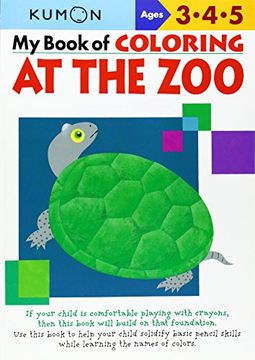 portada My Book of Coloring at the Zoo: Ages 3, 4, 5 (in English)