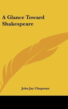portada a glance toward shakespeare (en Inglés)