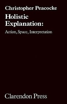 portada holistic explanation: action, space, interpretation (in English)