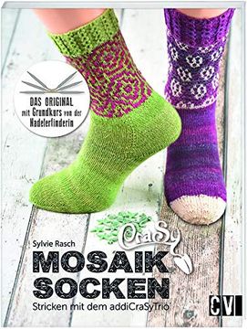 portada Crasy Mosaik - Socken Stricken mit dem Addicrasytrio (en Alemán)