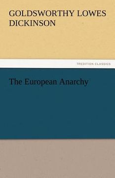 portada the european anarchy (en Inglés)