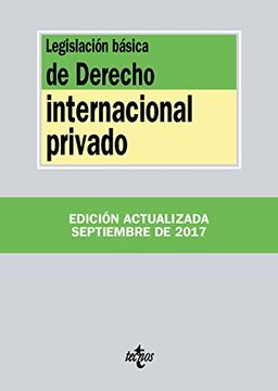 portada Legislación básica de derecho internacional privado (Derecho - Biblioteca De Textos Legales)